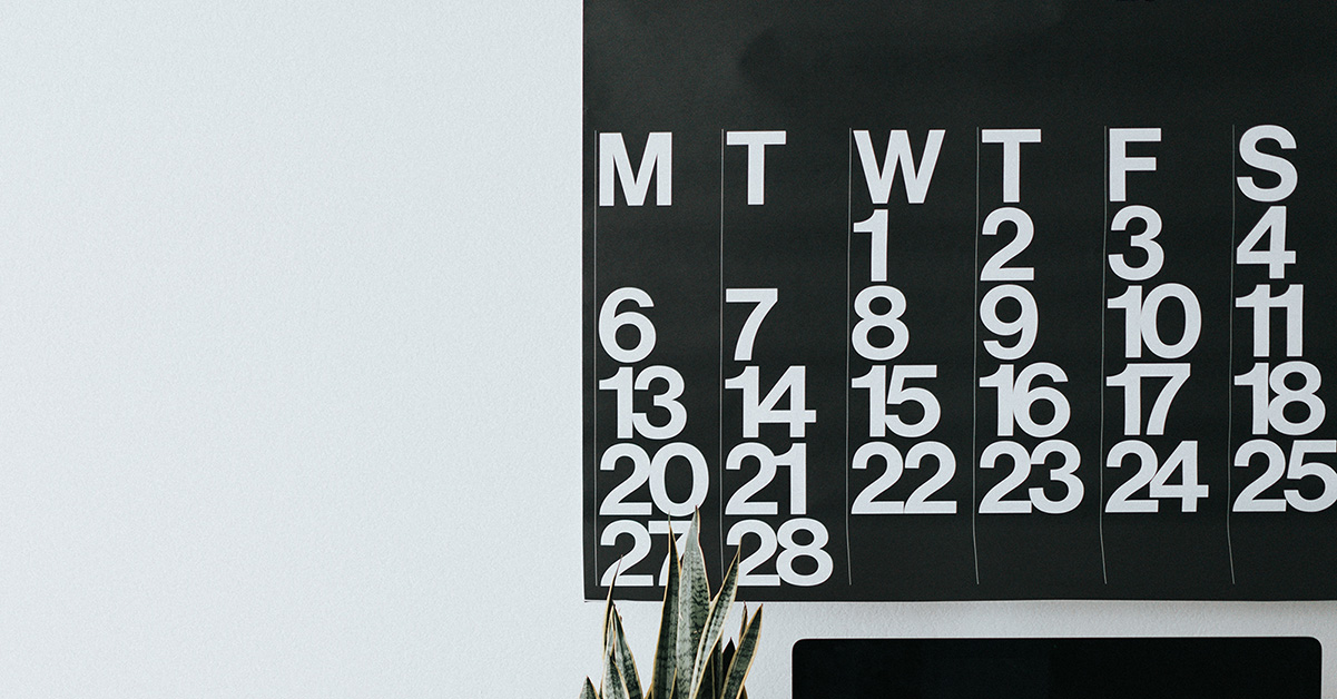 Black and White Calendar