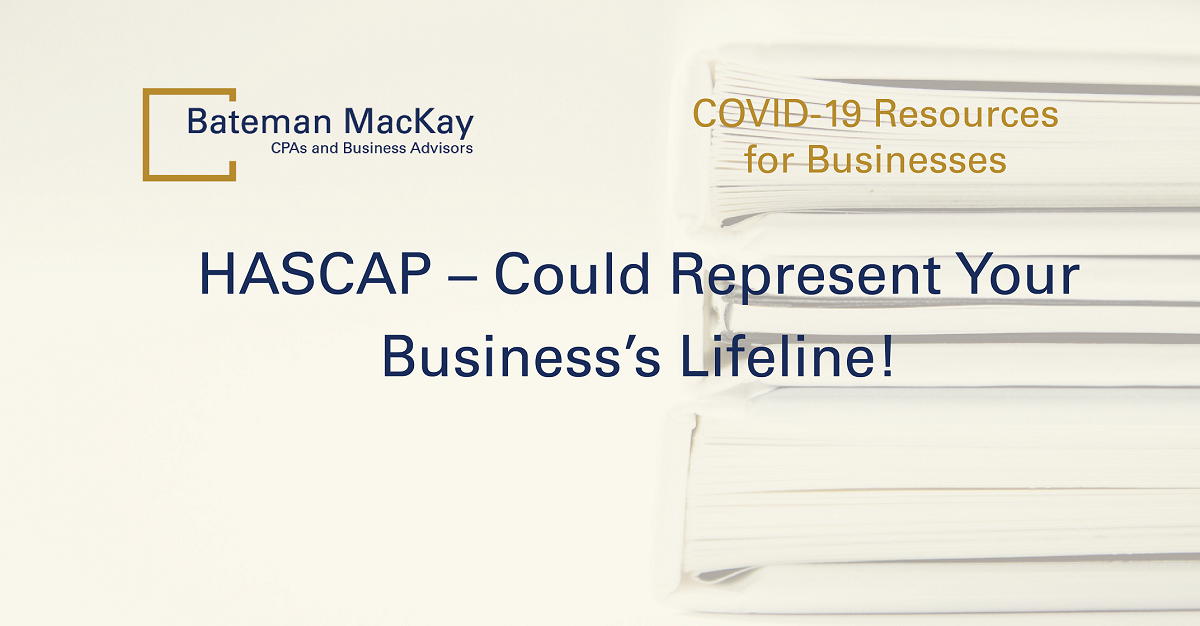 COVID HASCAP 2021 - Could Represent Your Business's Lifeline