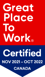 Great place to work certified nov 2021- Oct 2022