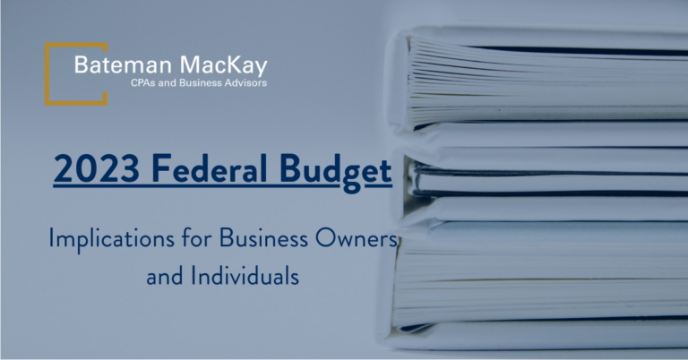 2022 Federal Budget banner with white binders as background