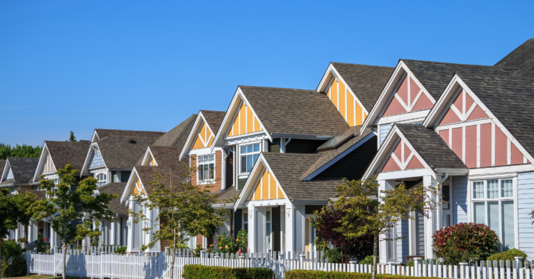 A row of houses