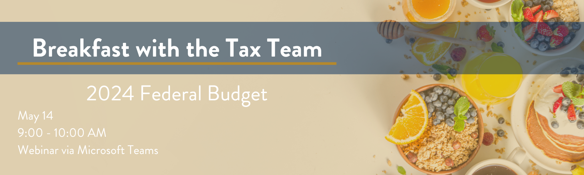 Breakfast with the Tax Team event banner