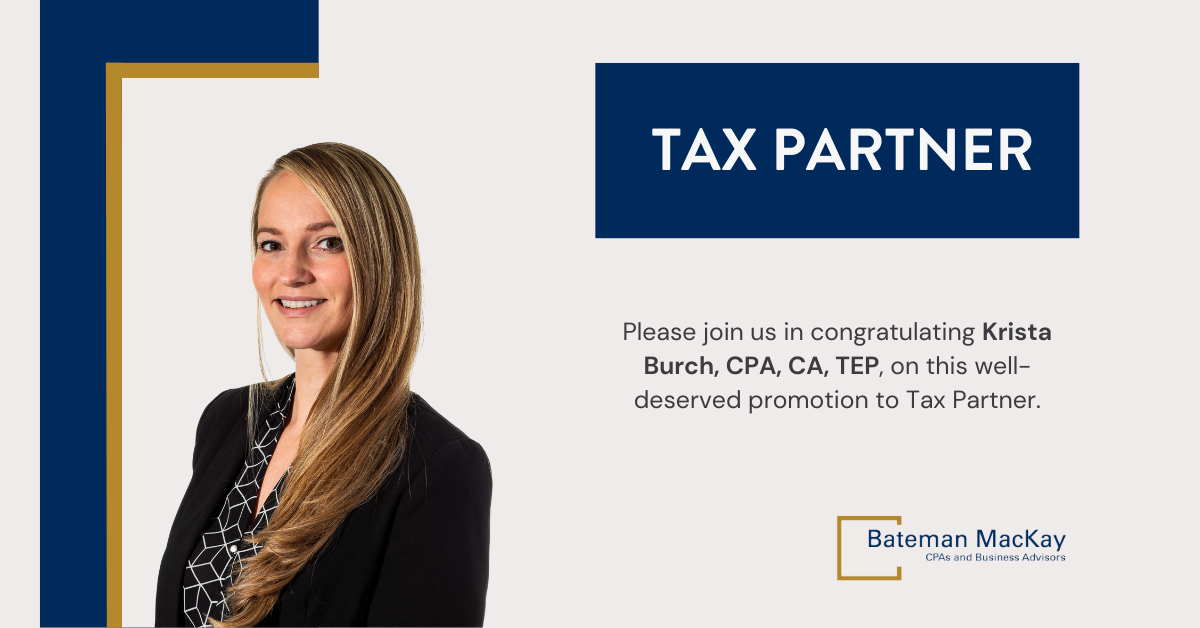 Krista Burch Promoted to Tax Partner